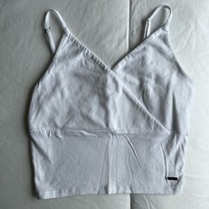 Hollister White Crop Top